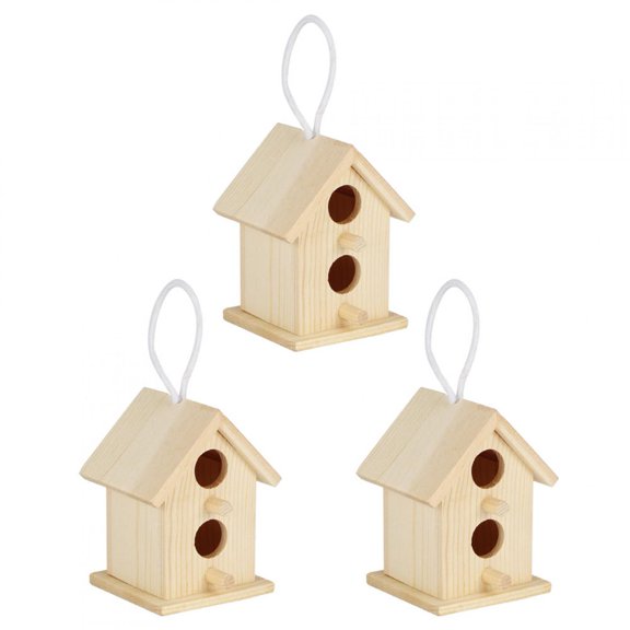 Wooden Bird House, 3Pcs Birdhouse, For Birds Swallows