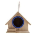 thumbnail image 1 of Wooden Bird House Birdhouse Hanging Nesting Box Home Garden Yard Decor, 1 of 1