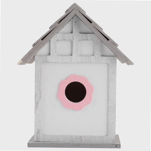 Wooden Bird House DIY Breeding Parrots Bird Nesting Box Outdoor Garden Decoration For Dove Finch Wren Sparrow Hummingbird
