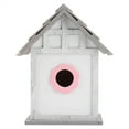 Wooden Bird House DIY Breeding Parrots Bird Nesting Box Outdoor Garden