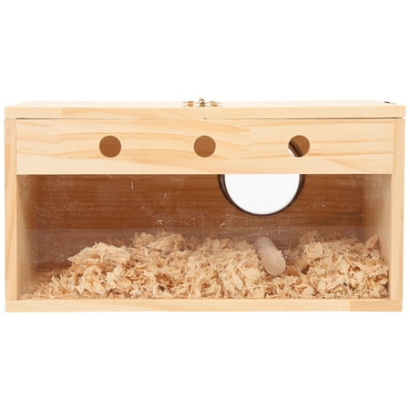 Wooden Bird House Parrot Breeding Box Bird Nesting Box Wooden Parakeet Nest Parrot Accessory