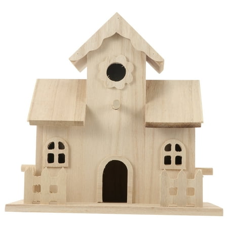 Wooden Bird House Pet Bird Nest Hanging Sleeping Nest Bird Nest Box Garden Decor