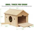 thumbnail image 1 of Wooden Bird Nesting Box for Cockatiels, Large Parakeet Nest Lovebird House Budgie Breeding Box (Wood), 1 of 6