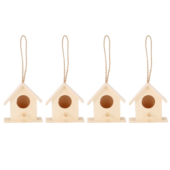 Wooden Birdhouse Kit, Build Your Own Garden Bird Nesting Box For Outdoor Use, DIY Craft