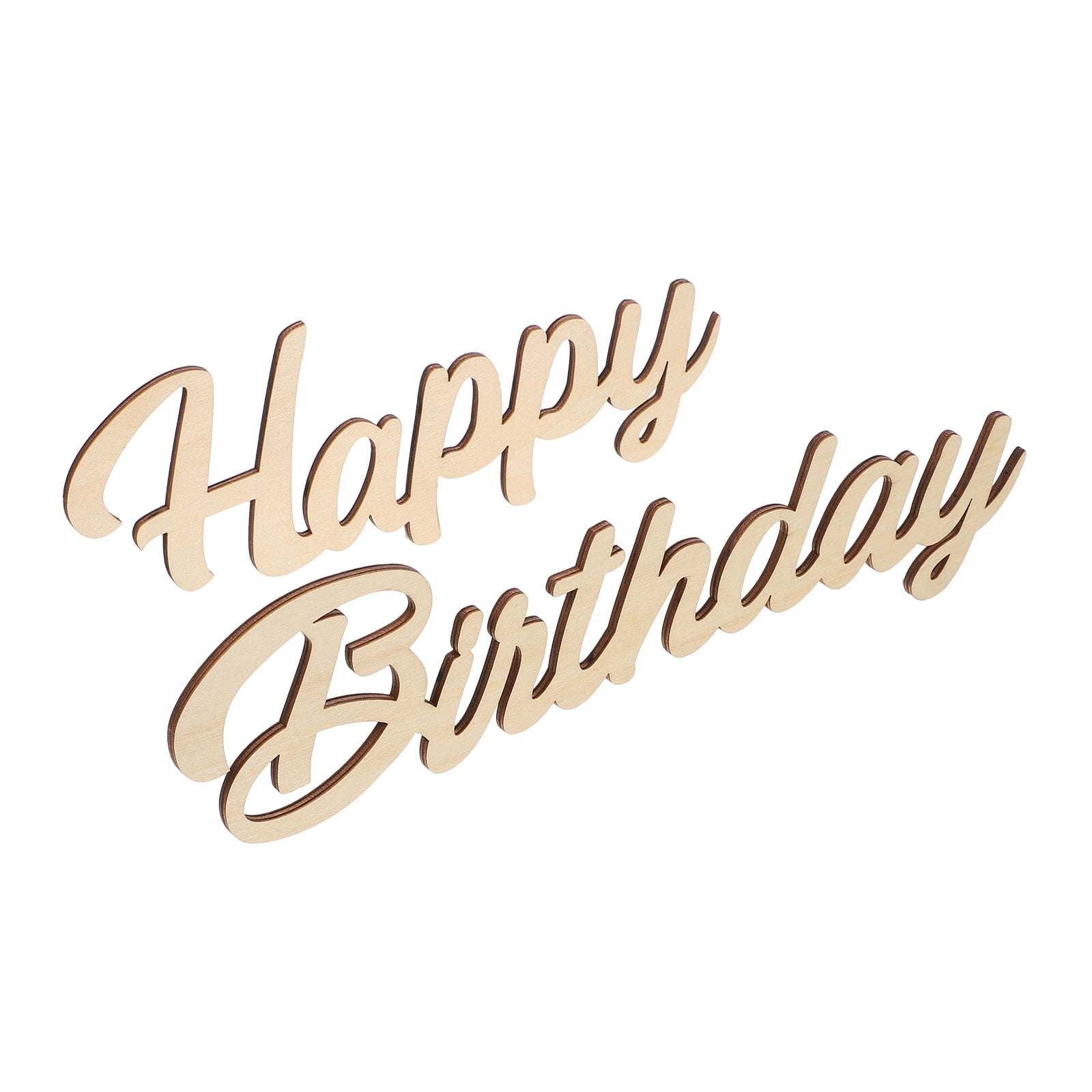 Wooden Birthday Sign Decor Happy Birthday Hanging Sign Cutout Letters