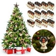 thumbnail image 1 of Wooden Black Curly Hair Smiling Little Angela Ornament Set, Afros Latin Christmas Tree and Window Hanging Decor, 1 of 7