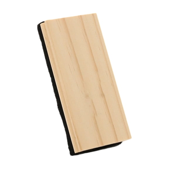 Wooden Blackboard Eraser, Chalkboard Eraser - Durable Felt Eraser Board Solid-Wood Handle Cleaner Duster for Blackboard Whiteboard Chalk Office Supply DIY Gift, 1Pc, Easy to Use(Beige,4.9x2.2")