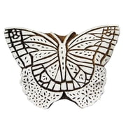 Wooden Block Fabric Printing Handmade Butterfly Designer Textile Stamp India