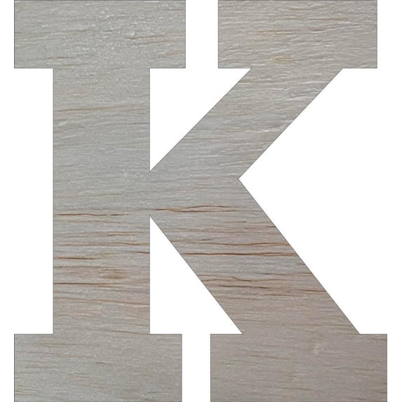 Wooden Block Letters, Unfinished 10'' Rockwell K, Craft