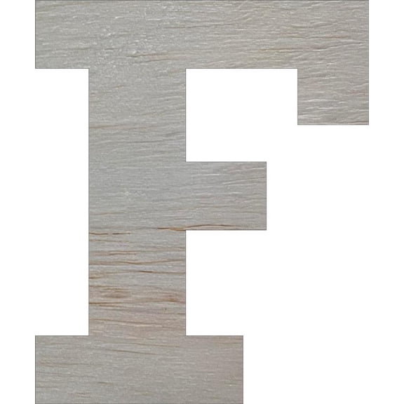 Wooden Block Letters, Unfinished 12'' Rockwell F, Craft