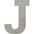 thumbnail image 1 of Wooden Block Letters, Unfinished 16'' Rockwell J, Craft, 1 of 1