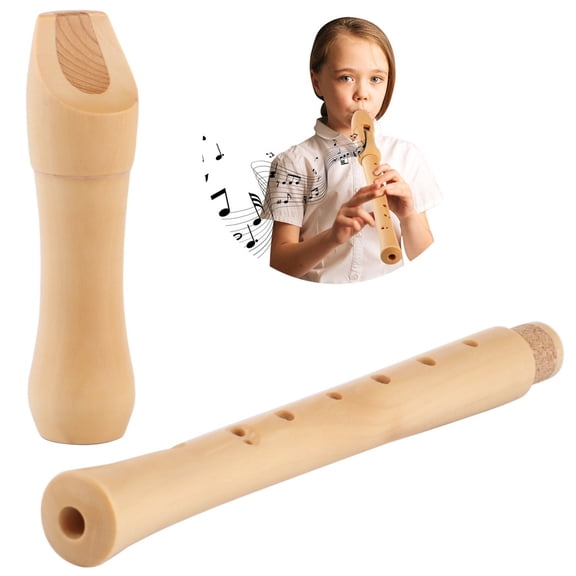 Wooden Blockflte Soprano Recorder Instrument with Hard Case, Baroque Fingering C Key Britain-style Wooden Recorder, Recorder Instrument for Students Adults Beginners