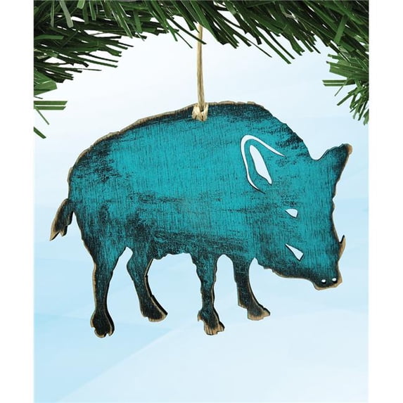 Wooden Boar Ornament