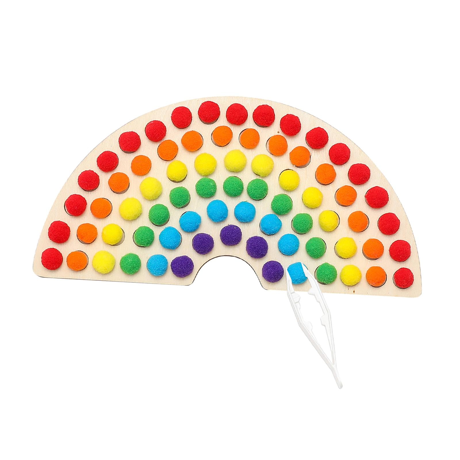 Wooden Board Bead Game Counting Matching Game Preschool Activities