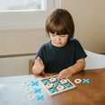 thumbnail image 1 of Wooden Board Tic Tac Toe Game, Classical Noughts and Crosses Table Puzzle Game, Teens Adults and Family Game Activities, Christmas Parties Daily Board Game, Backyard Coffee Table Decor, 5.7in, 1 of 6