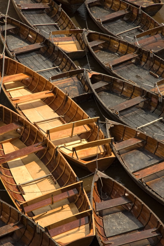 Wooden Boats Canvas Art - John Short Design Pics (11 x 17)