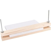 Wooden Bookbinding Press Large Press Bookbinder 15x1.5 Inch Flat Paper Press Machine Wood Form Factor Padding Press for Home School Office DIY Bookbinding for DIY PapayaWhip
