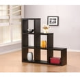 thumbnail image 1 of Wooden Bookcase In Cube Pattern, Espresso Brown, 1 of 2