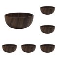 thumbnail image 1 of GleamNest Wooden Bowl for Fruits and Cereal Hollowed Out Solid Wood 6-Pack 8 cm x 6 cm, 1 of 8