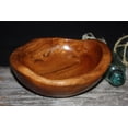 thumbnail image 1 of Wooden Bowl 8" Teak Root - Rustic Table-ware | #HWA99, 1 of 3