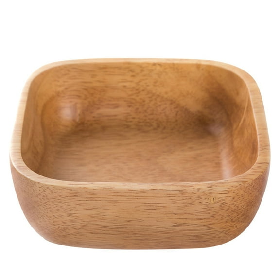 Wooden Bowl Candy Containers Food Dish Wood Salad Bowl Candy Dish Ramen Noodle Bowls Snacks Dish Dessert Platter