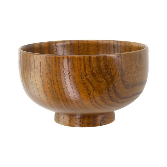 Wooden Bowl Wood Rice Bowls Tableware For Kitchen Food Storage Multiple Sizes 12Cm YIWEI