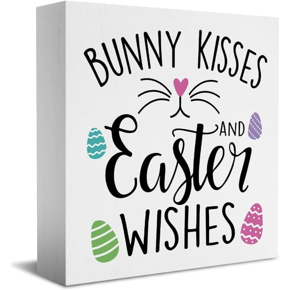 Wooden Box 5x5 Inch Farmhouse Spring Easter Bunny Wooden Box Sign Easter Egg Desk Decor Rustic Decor Wood Block Plaque Rabbit Decor For Home Cubicle Bookcases Kitchen Nooks Table Tiered Tray