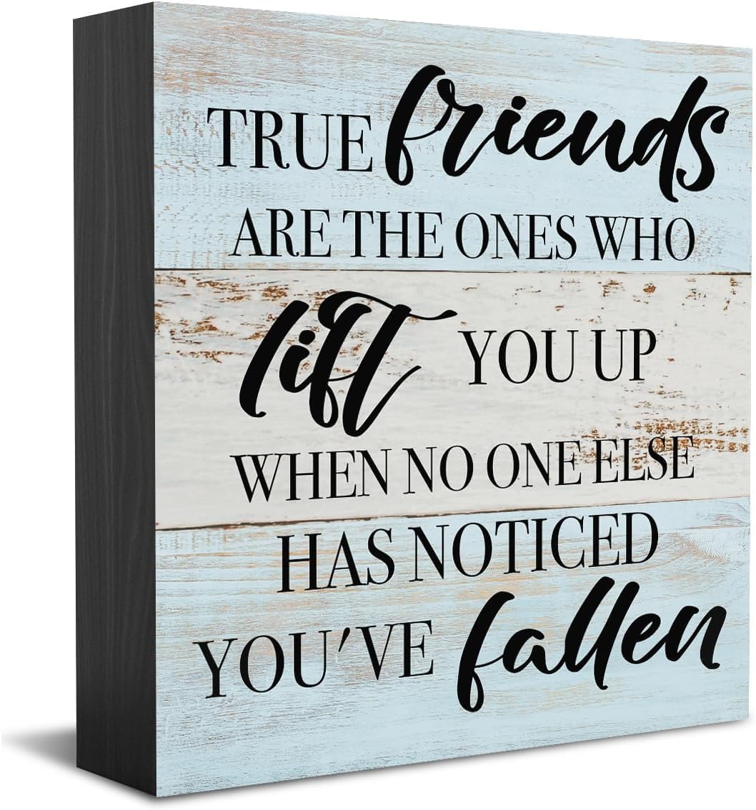Wooden Box 7x7 Inch Inspiral Friendship Gifts For Women Friends Best ...
