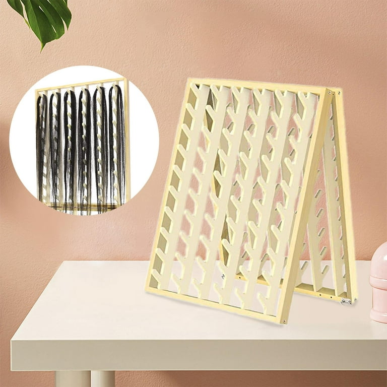 Durable Hair Extensions Organize Acrylic Holder Braiding Styling Storage  Stand