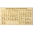 Wooden Braille Alphabet Board Montessori Educational Tool with Carved ...