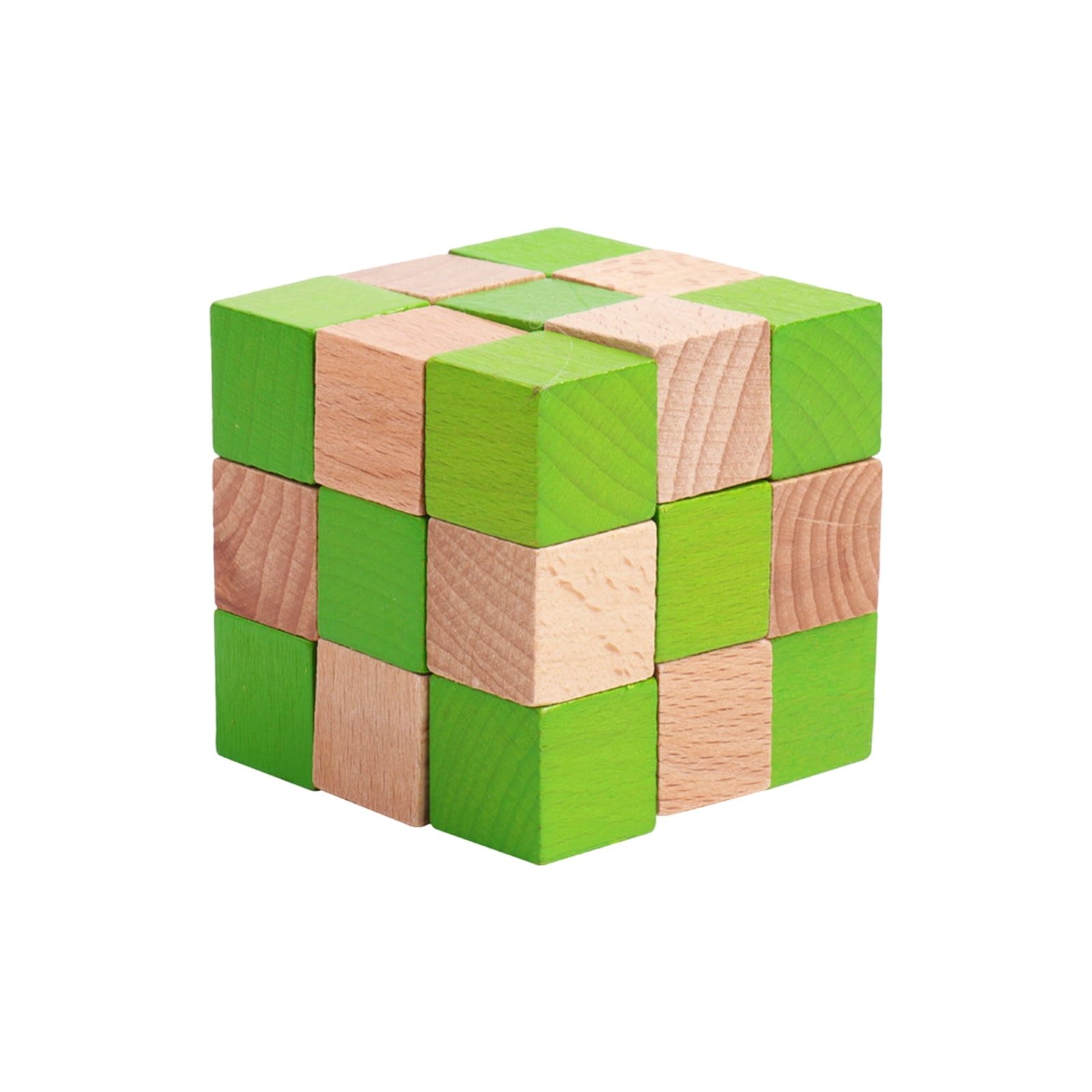 Wooden Brain Teaser Puzzle Set, Traditional Kongming Lock Luban Lock ...