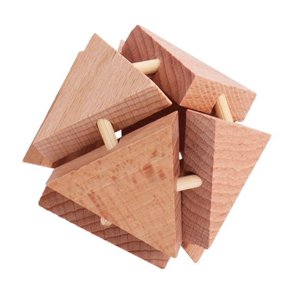 Wooden Brain Teaser Puzzles, IQ Challenge Puzzle Games, Logic Smart Mind Puzzle Box Lock Toy Removing Assembling 3D Small Puzzle Gift Set for Adults Teenagers