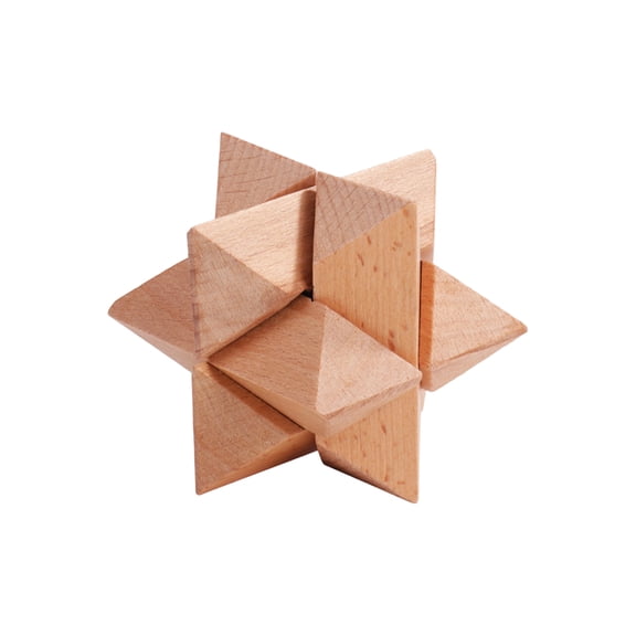 Wooden Brain Teaser Puzzles, IQ Challenge Puzzle Games, Logic Smart Mind Puzzle Box Lock Toy Removing Assembling 3D Small Puzzle Gift Set for Adults Teenagers