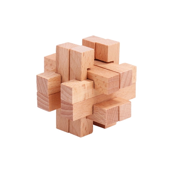 Wooden Brain Teaser Puzzles, IQ Challenge Puzzle Games, Logic Smart Mind Puzzle Box Lock Toy Removing Assembling 3D Small Puzzle Gift Set for Adults Teenagers
