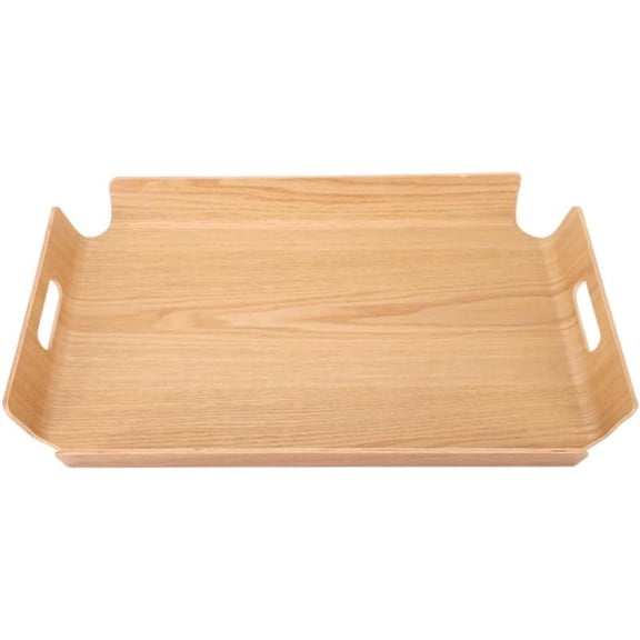 Wooden Bread Tray 15.74X11.41X1.77 Inch Rustic Food Serving Platter for Baked Desserts Self-Service Dining and Snack Display$$Home Decor, Kitchen, & Other