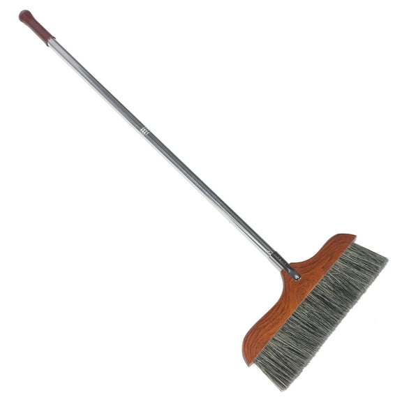 Wooden Bristle Hair Outdoor Camping Floor Broom Splicing Stainless Steel Rod Soft Fur