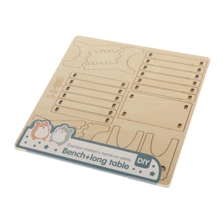 Wooden Building House Puzzles, Hamster Climbing Ladder Kindergarten Fine Motor Skills Activity Toys Small Hamster Hideouts for Age 4 5 6 7 8 Style I