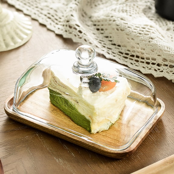 Royalty Art Sealed Glass Butter Dish with Lid, Single Stick, Rustic ...