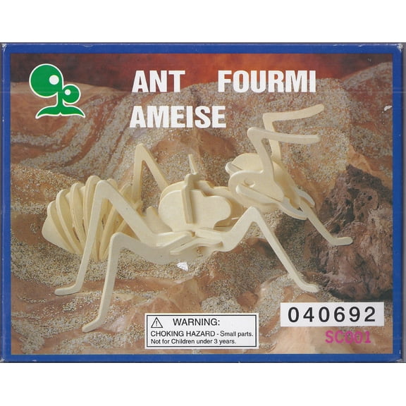 ABC Products" - 3-D ~ Insect Assembling - Skeleton Kit (Ant Model - Helps Kids Develop Coordination and Problem-Solving Skills)