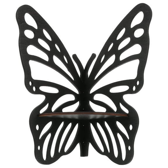 Raindrops Butterfly Corner Shelf Wall Display Rack Crystal Wall Mounted Shelf