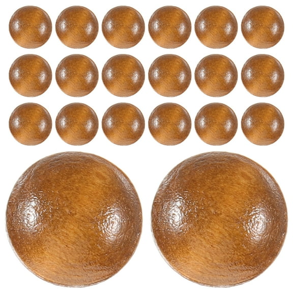 STRANDCHIC 20pcs Natural Wood Decorative Buttons Multi-Color for Sewing, Crafting, Projects, and Handmade Accessories