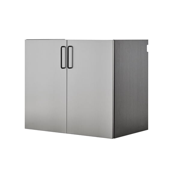 Wooden Cabinets, Astro Series 32 in. W x 28 in. H x 20 in. D Metal Wall Mounted Base Door Storage Cabinet, Metallic Grey Living Room Cabinets,Wood Cabinets With Doors