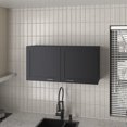 thumbnail image 1 of Wooden Cabinets, Utica Wall Cabinet, Kitchen, Black, Black Living Room Cabinets,Engineered Wood Cabinets With Doors, Furniture Primary Living Space Cabinets, 1 of 8