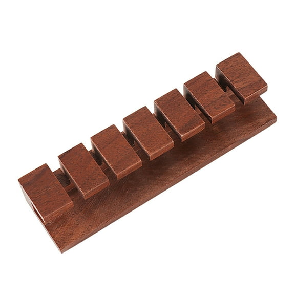 Wooden Cable Holder Walnut Phone Cord Manager Organization Wire