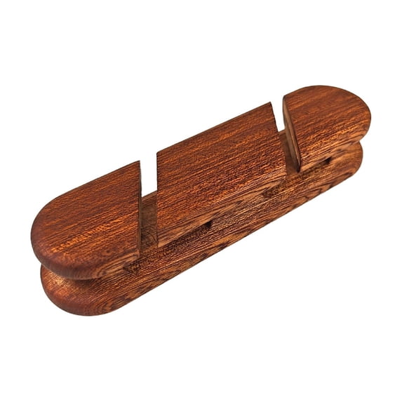 Wooden Cable Management Adhesive Cord Hider Cable Clip Walnut Cord Organizer Power Strip Holder for Desk Home and Office