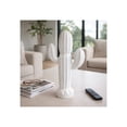 thumbnail image 1 of Contemporary Wooden Cactus Figurine for Home Decor - Modern Sculpture for Bathroom, Office, and Living Room Decor - Artful Ornaments for Shelf and Coffee Table Display - 18", White & Brown, 1 of 13