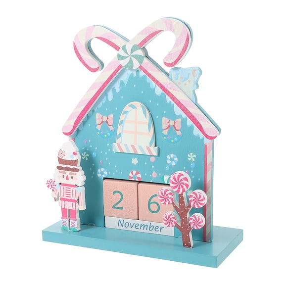 Wooden Calendar Desktop Countdown Cards Macaron Perpetual Office Decoration