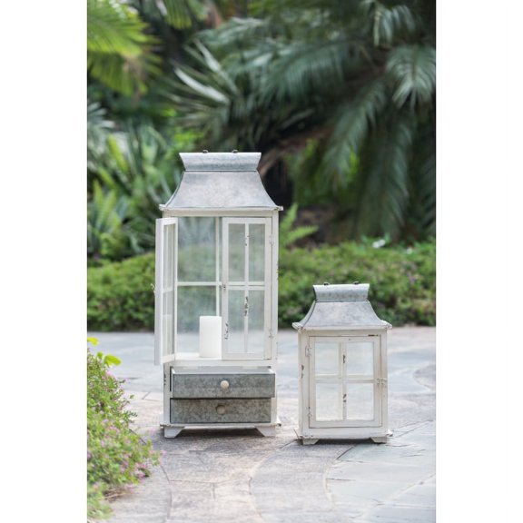 Wooden Candle Lantern Decorative, Hurricane Lantern Holder Decor for Indoor Outdoor, Home Garden Wedding
