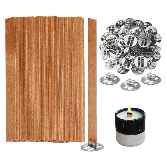 Wooden Candle Wicks,100 Wicks for Making, A