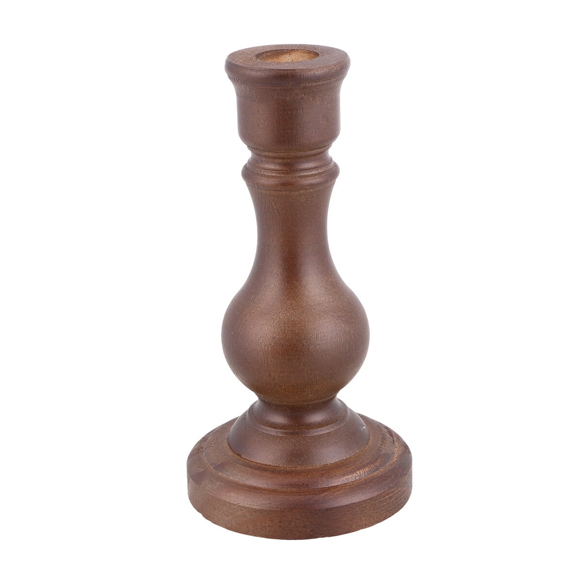 Wooden Candlesticks Antique Solid Wood Candle Holder Handicraft Vintage